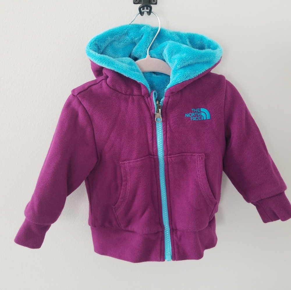 Reversible baby girl north face Jacket